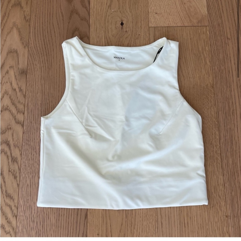 Manola white workout top! Worn once!